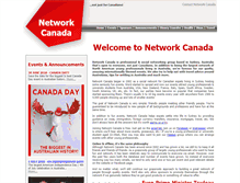 Tablet Screenshot of networkcanada.com.au
